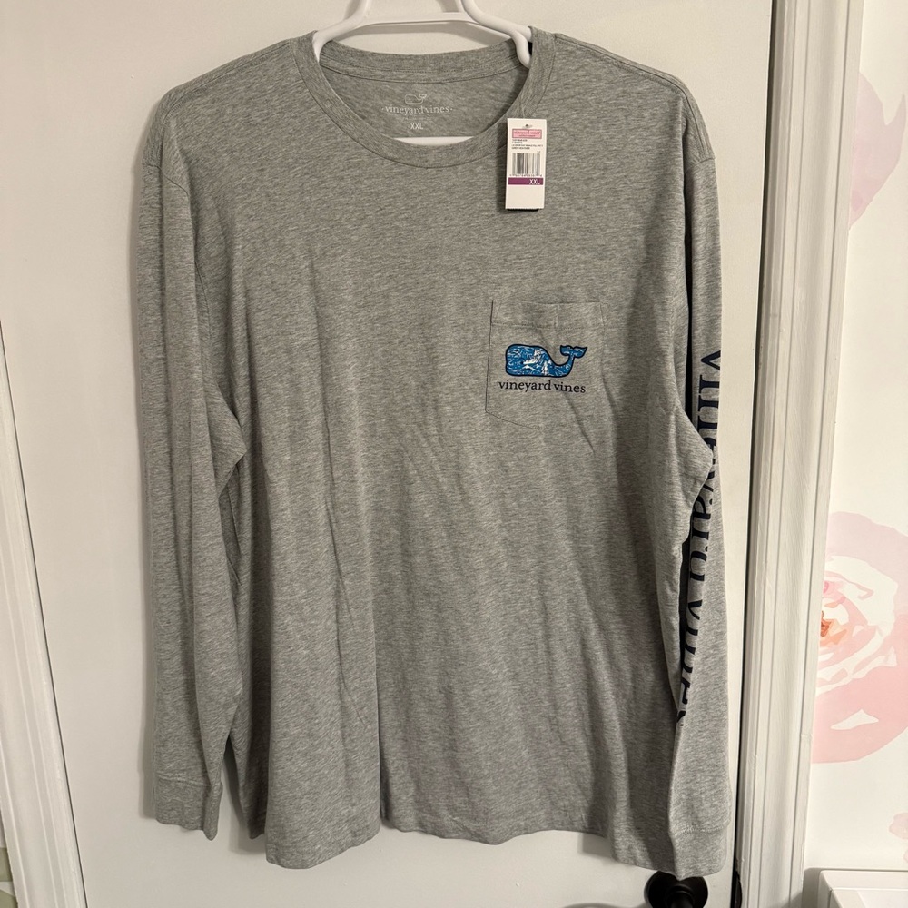 Vineyard Vines Men's Grey Long Sleeve Shirt XXL Brand New